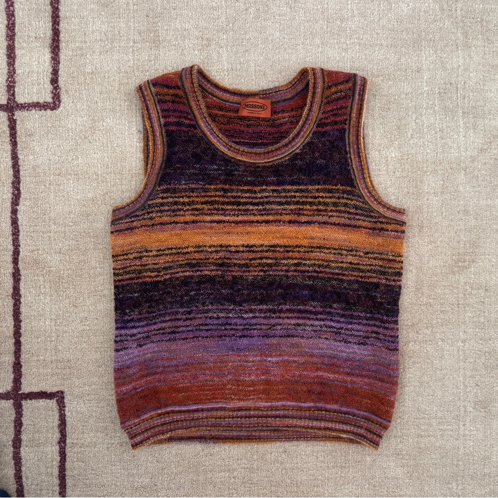 Missoni Striped Knit Vest / Tank Top